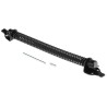 RS PRO Steel Gate Spring, 254 mm, Steel Material, Black Epoxy Finish, Adjustable Tension 436-0570