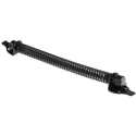 RS PRO Steel Gate Spring, 254 mm, Steel Material, Black Epoxy Finish, Adjustable Tension 436-0570