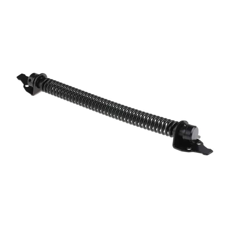RS PRO Steel Gate Spring, 254 mm, Steel Material, Black Epoxy Finish, Adjustable Tension 436-0570