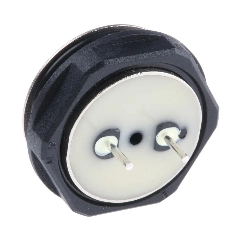 Schurter Push Button Switch Off-On PCB Mount Silver Actuator 19 mm Cutout SPST 48V dc 28V ac 1241.2805.072