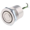 Schurter MCS 30 Series Illuminated Push Button Switch, Latching, Panel Mount, 22.2 mm Cutout, SPST, Green LED 1241.6401