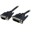 StarTech.com Male DVI-A, VGA to Male Cable 2 m Black Polyvinyl Chloride DVIVGAMM2M
