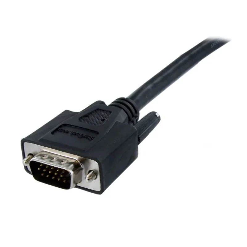 StarTech.com Male DVI-A, VGA to Male Cable 2 m Black Polyvinyl Chloride DVIVGAMM2M