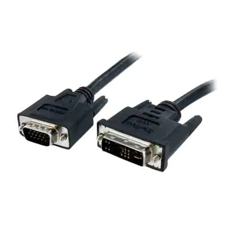 StarTech.com Male DVI-A VGA to Male Cable 1m Polyvinyl Chloride Black DVIVGAMM1M