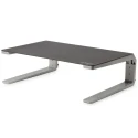 StarTech.com Adjustable Monitor Riser Stand 125mm Height Aluminum Black Silver MONSTND
