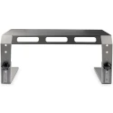 StarTech.com Adjustable Monitor Riser Stand 125mm Height Aluminum Black Silver MONSTND