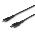 StarTech.com USB 2.0 Male USB Type C to Male Lightning Connector Cable Black 1m RUSBCLTMM1MB