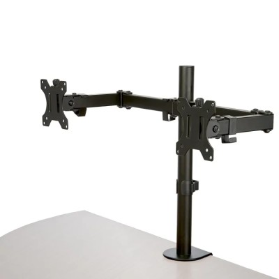 StarTech.com Black Desk Mount Monitor Arm Supports Up to 8kg VESA 75x75 / 100x100mm ARMDUAL2