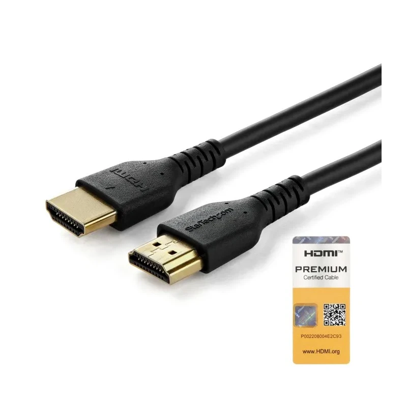 StarTech.com RHDMM series 1 m 4K @ 60Hz HDMI Cable Male to Male HDMI HDMI 2.0 Black RHDMM1MP