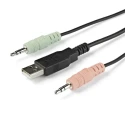 StarTech.com 2 Port 1 Display USB HDMI KVM Switch 3.5 mm Stereo Audio 3840 x 2160 (Ultra HD 4K) 60Hz SV211HDUA4K