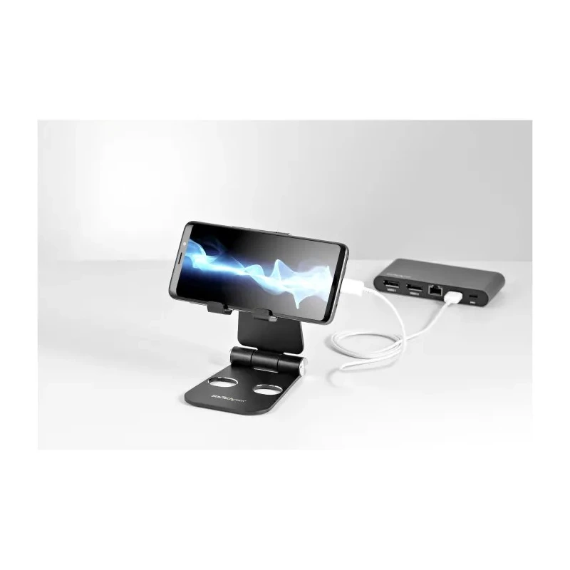StarTech.com Aluminium Phone and Tablet Stand with Adjustable Tilt for 10.2in, 11in, 12.9in Tablets USPTLSTNDB
