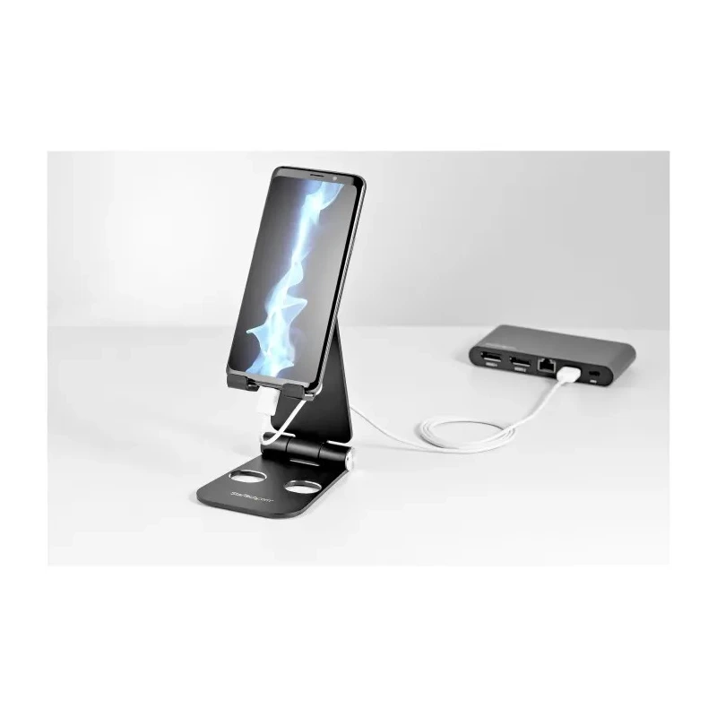 StarTech.com Aluminium Phone and Tablet Stand with Adjustable Tilt for 10.2in, 11in, 12.9in Tablets USPTLSTNDB