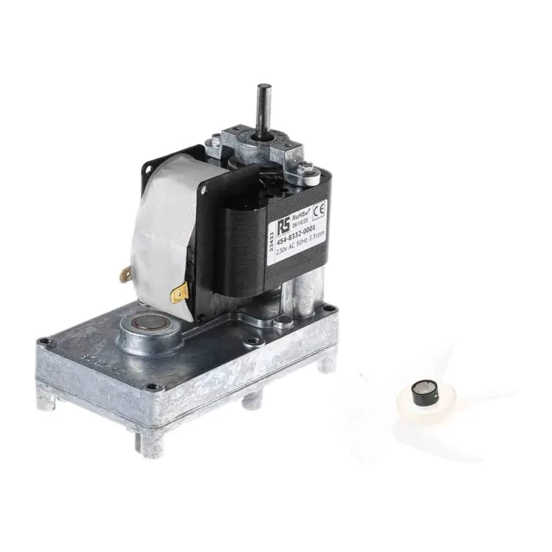 Mellor Electric Shaded Pole AC Spur Geared Motor 230V, 59W, 3.5rpm, Steel Shaft FBT3