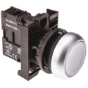 Eaton RMQ Titan M22 Series White Momentary Push Button Head, 22 mm Cutout, IP69K 78639206 M22-DL-W+M22-A+M22-LED-W
