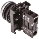 Eaton RMQ Titan M22 Series White Momentary Push Button Head, 22 mm Cutout, IP69K 78639206 M22-DL-W+M22-A+M22-LED-W