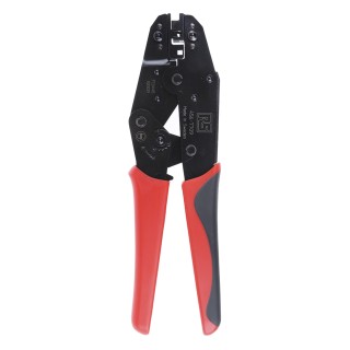 RS PRO Durable Ratchet Crimp Tool for Flag Shoe Flat Connectors 225mm Length 456-7709