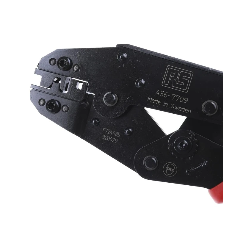 RS PRO Durable Ratchet Crimp Tool for Flag Shoe Flat Connectors 225mm Length 456-7709