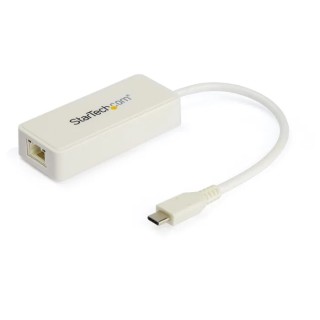 StarTech.com USB 3.0, USB 3.1, USB 3.2 5Gbps Network Speed USB Network Adapter White 20.3 cm US1GC301AUW