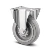 Tente Fixed Castor, Rubber Wheel, 160 mm Diameter, 300 kg Load Capacity, Roller Bearing Hub, Model 3678UFX160P63