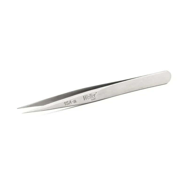 Weller Erem Stainless Steel Pointed Tweezer 4.7in Anti-Magnetic Anti-Acid Precision Hand Tool 1SASL