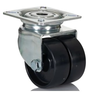 Tente Swivel Castor Pressed Steel Frame Zinc Chromated 70 kg Load Capacity 50 mm Wheel Diameter Polyamide 2970 UOO 050 P40