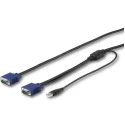 StarTech.com Male VGA to Male USB Type A KVM Cable 1.8m Black PVC Jacket RKCONSUV6