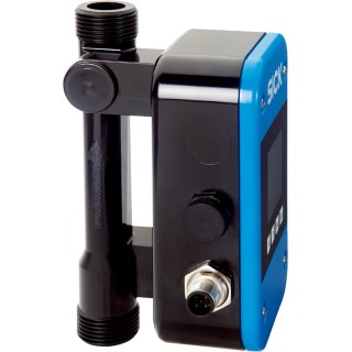 SICK FFU Series Flow Meter Flow Sensor for Liquid, 0.9L/min Min, 36L/min Max, Polyphenylsulfone Housing, 30V DC FFUS15-1G1IO
