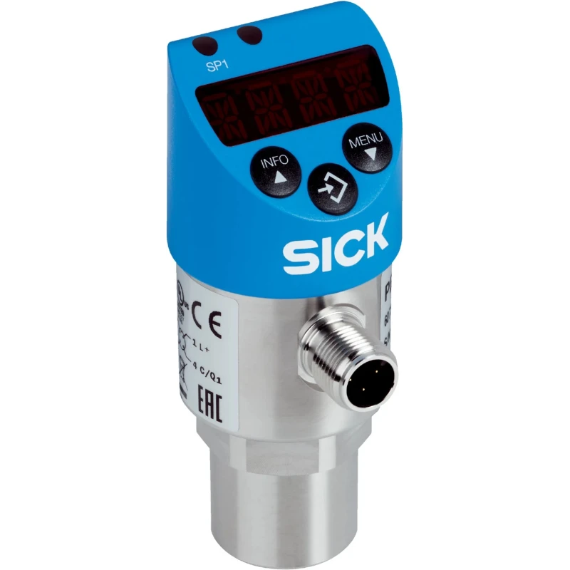 SICK PBS Plus Series Pressure Sensor 0bar to 10bar, PNP/NPN NO/NC with Current and Voltage Output PBS2-RB010SG2SS0NMA0Z