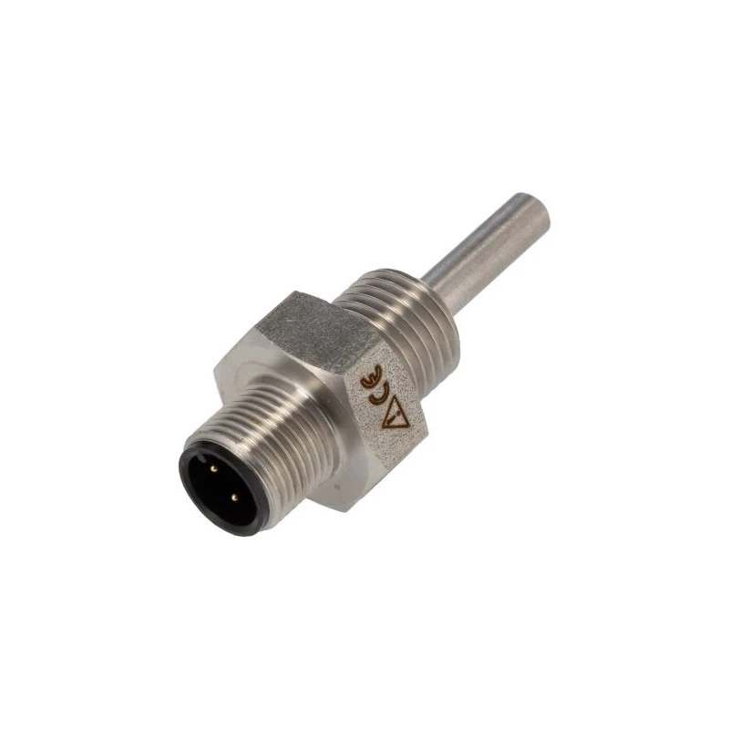 SICK PT100 RTD Sensor Stainless Steel Probe 5 mm Diameter 30 mm Length 2 Wire M12 Connector 130 °C PT100