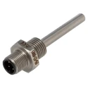 SICK PT100 RTD Sensor Stainless Steel Probe 6 mm Dia, 50 mm Length, 2 Wire, 130 °C Maximum TSP-1PAG10506MZ