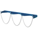 RS PRO 3 Cylinder Gas Cylinder Storage Bracket with Blue Epoxy Powder Coating and Galvanised Steel Chain, 40 mm x 467-4598
