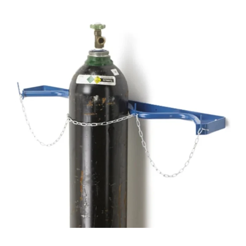 RS PRO 3 Cylinder Gas Cylinder Storage Bracket with Blue Epoxy Powder Coating and Galvanised Steel Chain, 40 mm x 467-4598