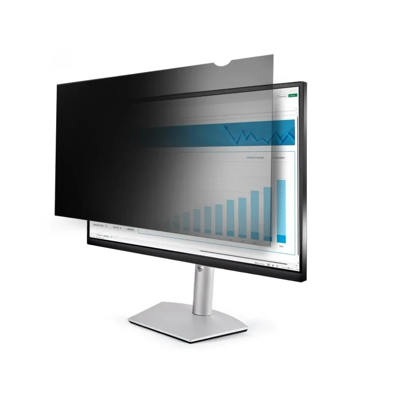StarTech.com 24 in Transparent Plastic Privacy Screen Blue Light Reduction 30 Degree Viewing Angle PRIVSCNMON24