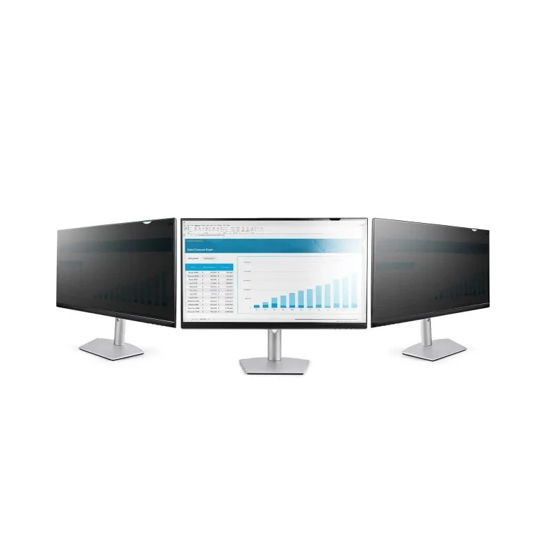 StarTech.com 24 in Transparent Plastic Privacy Screen Blue Light Reduction 30 Degree Viewing Angle PRIVSCNMON24