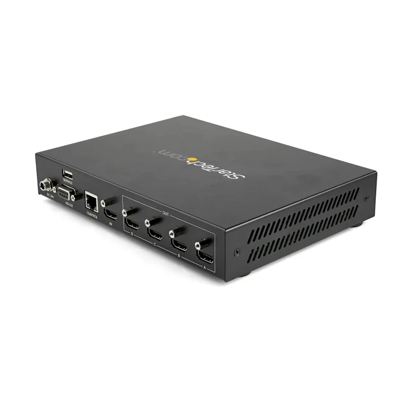StarTech.com HDMI Splitter 4 Port 1 Input 4 Output 4096 x 2160 Pixel HDCP 2.2 Compliant ST124HDVW