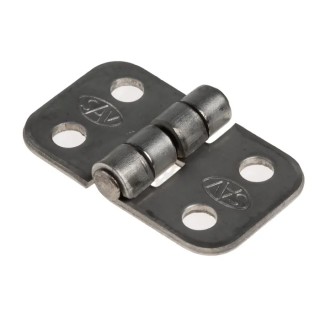 Savigny Natural Stainless Steel Butt Hinge with Fixed Pin Screw Fixing 20mm x 34mm x 1.5mm 40447 IB