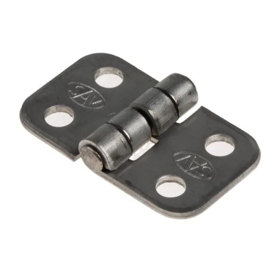 Savigny Natural Stainless Steel Butt Hinge with Fixed Pin Screw Fixing 20mm x 34mm x 1.5mm 40447 IB