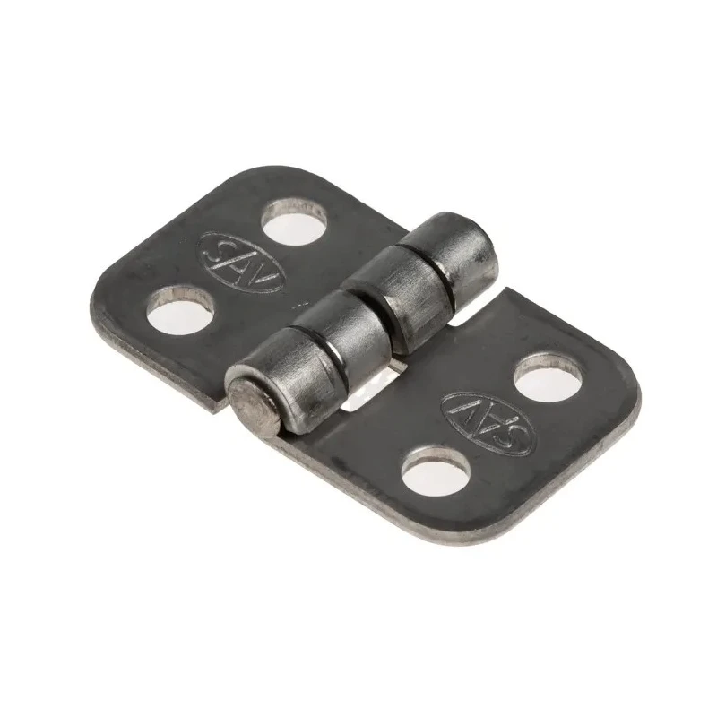 Savigny Natural Stainless Steel Butt Hinge with Fixed Pin Screw Fixing 20mm x 34mm x 1.5mm 40447 IB