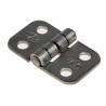 Savigny Natural Stainless Steel Butt Hinge with Fixed Pin Screw Fixing 20mm x 34mm x 1.5mm 40447 IB