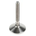 Nu-Tech Engineering M12 55 mm Diameter Stainless Steel Adjustable Foot 750 kg Static Load Capacity 10 ° Tilt Angle A087/001