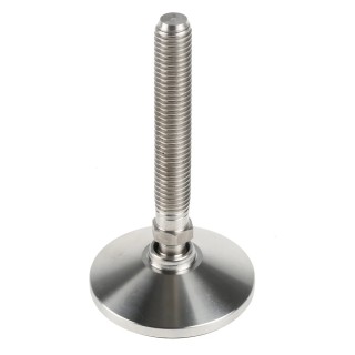Nu-Tech Engineering M12 55 mm Diameter Stainless Steel Adjustable Foot 750 kg Static Load Capacity 10 ° Tilt Angle A087/001
