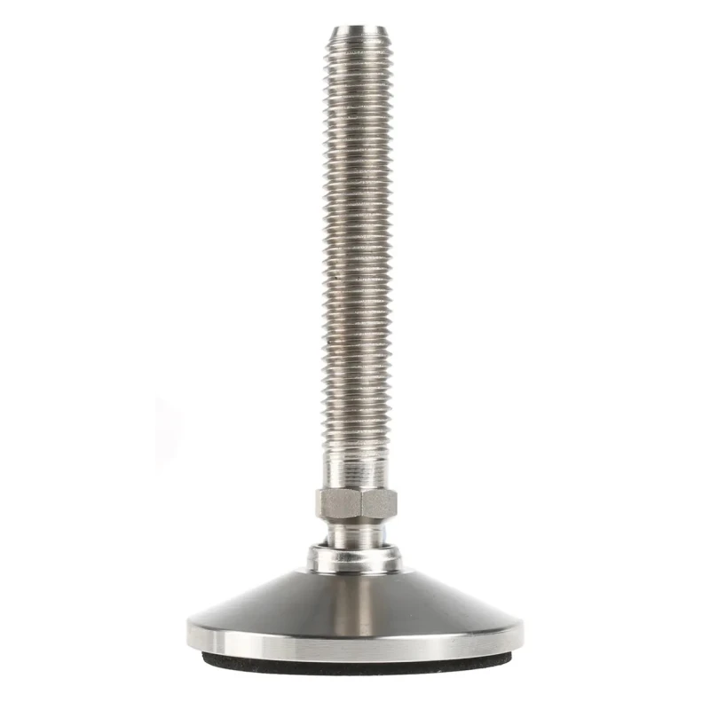Nu-Tech Engineering M12 55 mm Diameter Stainless Steel Adjustable Foot 750 kg Static Load Capacity 10 ° Tilt Angle A087/001