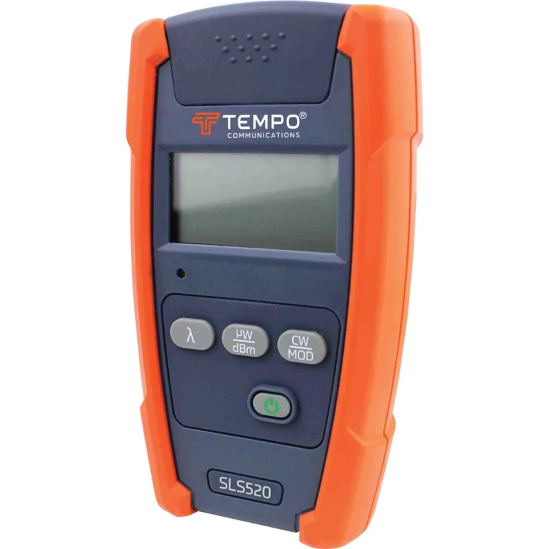Tempo Single Mode Fibre Optic Test Kit 1550nm, Lithium & 9V Alkaline Battery, CE FCC SLS520