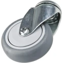 Tente Medium Duty Swivel Castor with Rubber Wheel, 100 kg Capacity, 100 mm Diameter, Ball Bearing Hub 2470PJP100P30-13