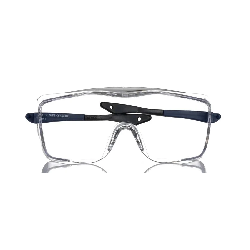 3M Coverspec Safety Glasses, Anti-Mist, Anti-Fog Coating, Scratch Resistant, Clear Lens, Blue Polycarbonate Frame OX3000