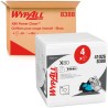 WYPALL Power Clean Heavy Duty Cleaning Cloths White Quarter Fold 30.5 cm x 31.7 cm 50 Per Pack 8388004