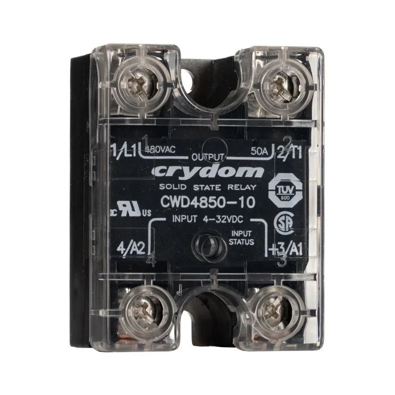 Crydom CW Series Solid State Relay Panel Mount 50A Load 48-660V AC Load 4-32V Control CWD4850-10
