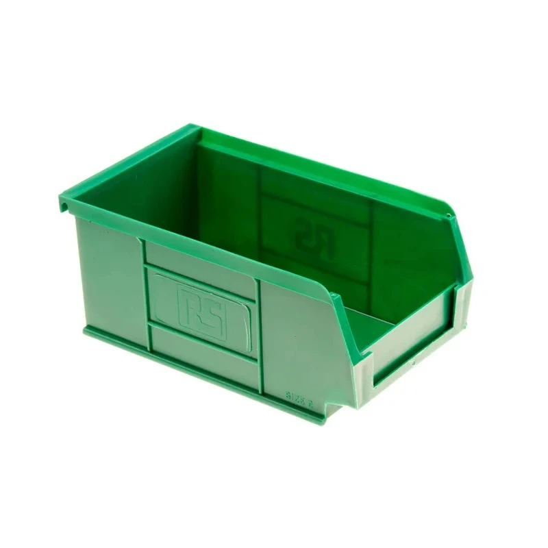 RS PRO Polypropylene Storage Bin, 167 mm x 101 mm x 76 mm, Green 484-4012