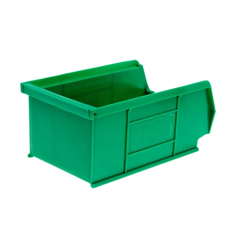 RS PRO Polypropylene Storage Bin, 167 mm x 101 mm x 76 mm, Green 484-4012