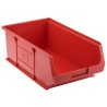 RS PRO Polypropylene Storage Bin, 350 mm x 205 mm x 130 mm, Red 484-4078